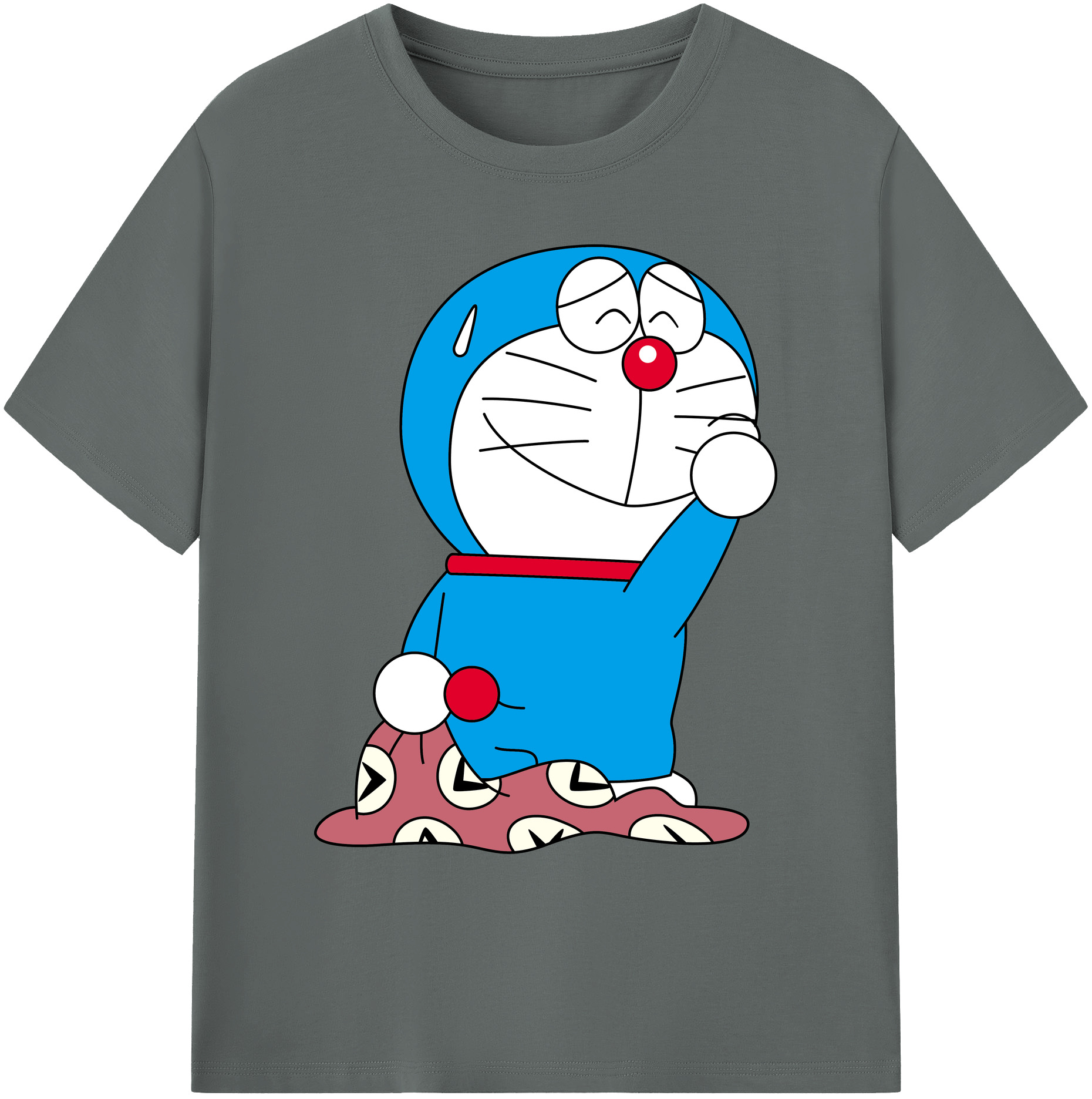 （画像用） ドラえもん Doraemon 綿100％ メンズ半袖Tシャツ｜肌触りやわらか＆通気性
